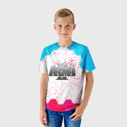 Детская футболка 3D ARMA 2 соты неон - фото 2