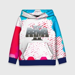 Детская толстовка 3D ARMA 2 соты неон