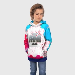 Детская толстовка 3D ARMA 2 соты неон - фото 2