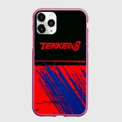 Чехол для iPhone 11 Pro матовый Tekken краски штрихи