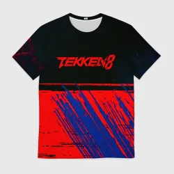 Мужская футболка 3D Tekken краски штрихи