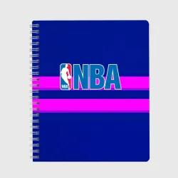Тетрадь NBA полосы розовые