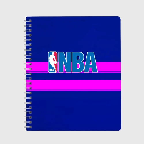 Тетрадь NBA полосы розовые