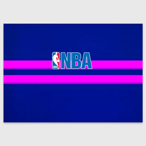 Поздравительная открытка NBA полосы розовые