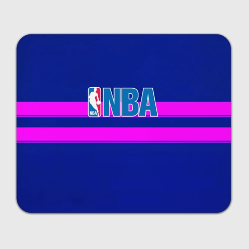 Прямоугольный коврик для мышки NBA полосы розовые
