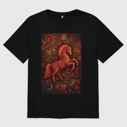 Мужская футболка хлопок Oversize Открытка СССР с Новым годом