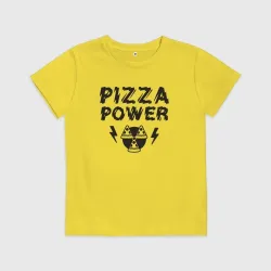 Детская футболка хлопок Pizza power