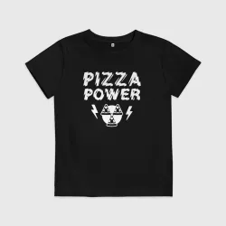 Детская футболка хлопок Pizza power