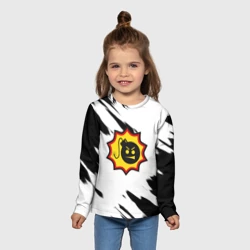 Детский лонгслив 3D Serious Sam черные краски - фото 2