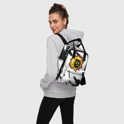 Сумка-рюкзак 3D Serious Sam черные краски - фото 2