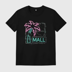 Мужская футболка хлопок Неоновая пальма MALL