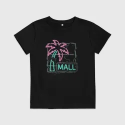 Детская футболка хлопок Неоновая пальма MALL