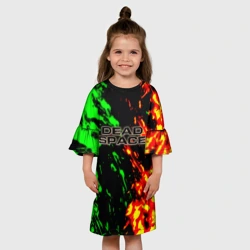 Детское платье 3D Dead space огненные краски - фото 2