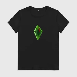 Женская футболка хлопок Симуляция