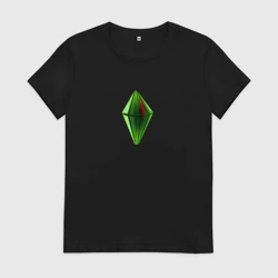 Женская футболка хлопок Симуляция