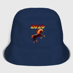 Детская панама хлопок Огненная лошадь - символ 2026 года