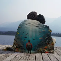 Плед 3D Врата подводного царства - фото 2