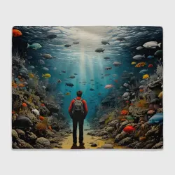 Плед 3D Врата подводного царства