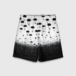 Детские спортивные шорты 3D Падающий каскад парашютов