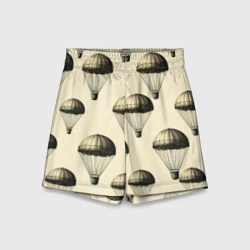 Детские спортивные шорты 3D Парашютный орнамент