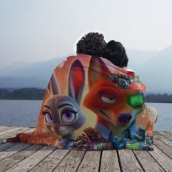 Плед 3D Cyborg Nick and Judy - Zootopia 3 - фото 2