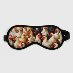 Маска для сна 3D Курьи ряды