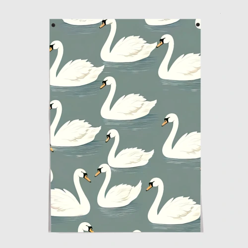Постер Танец белых лебедей