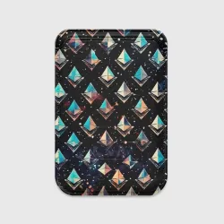 Картхолдер Magsafe магнитный Космическая мозаика Ethereum