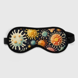 Маска для сна 3D Калейдоскоп вирусов