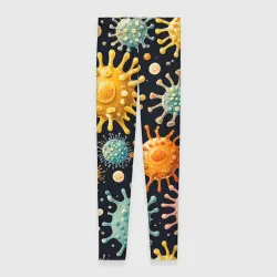 Леггинсы 3D Калейдоскоп вирусов