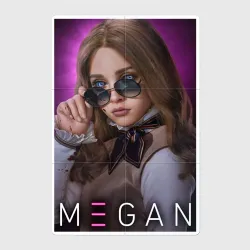Магнитный плакат 2Х3 Megan doll