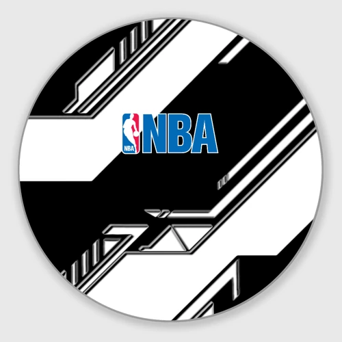 Круглый коврик для мышки NBA geometry black