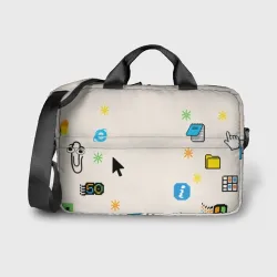 Сумка для ноутбука 3D Ugly Свитер Microsoft с помощником скрепкой Clippy