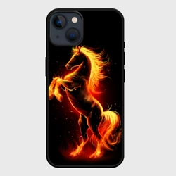 Чехол для iPhone 14 Огненный конь - 2026