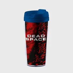 Термокружка-непроливайка Dead space красные капли красок