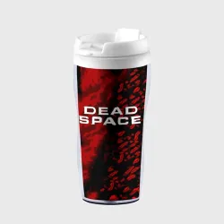 Термокружка-непроливайка Dead space красные капли красок
