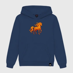 Женская толстовка хлопок Огненная лошадь - символ 2026