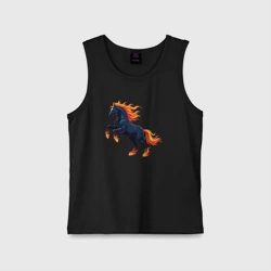 Детская майка хлопок Лошадь огненная символ 2026 года