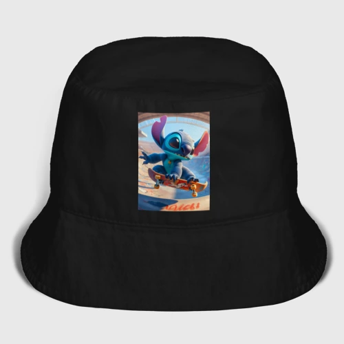 Мужская панама хлопок Stitch is a cool skateboarder