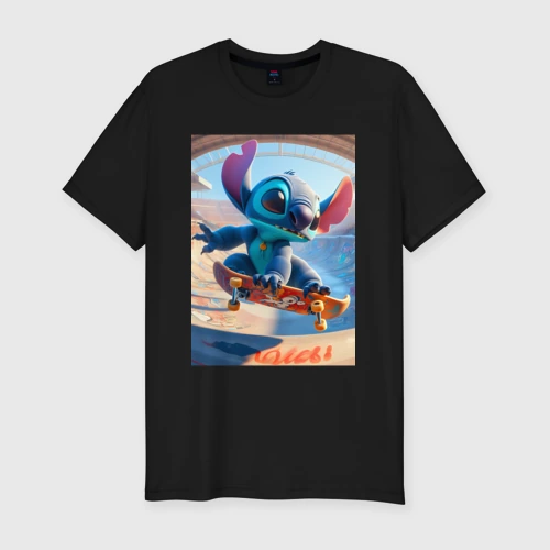 Мужская футболка хлопок Slim Stitch is a cool skateboarder