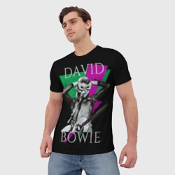 Мужская футболка 3D David Bowie - hand goggles - фото 2