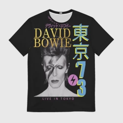 Мужская футболка 3D David Bowie - Tokyo 1973
