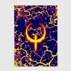Постер Quake огненная лава