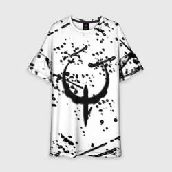 Детское платье 3D Quake чёрные краски