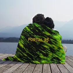 Плед 3D Portal кислотные краски текстура - фото 2