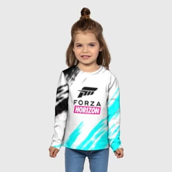 Детский лонгслив 3D Forza horizon штрихи красок - фото 2