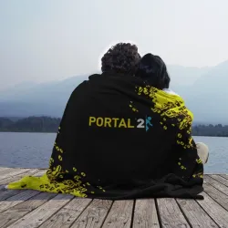 Плед 3D Portal краски жёлтые всплеск - фото 2