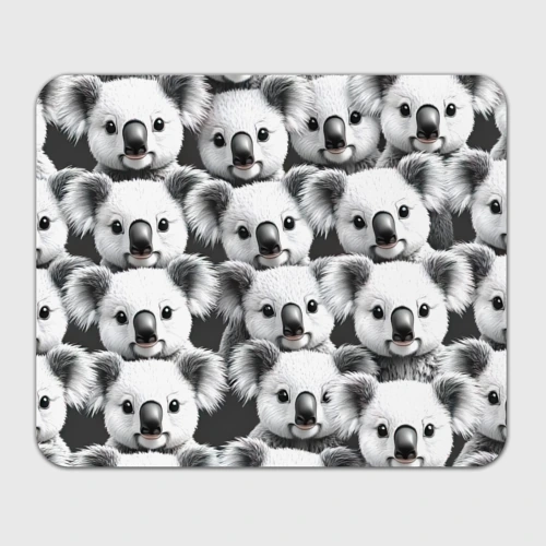 Прямоугольный коврик для мышки Коала-мозаика
