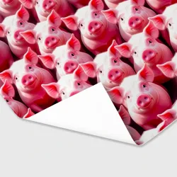 Бумага для упаковки 3D Розовое стадо хрюшек - фото 2