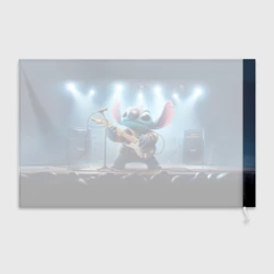 Флаг 3D Стич крутой рок гитарист - неоновое свечение - фото 2